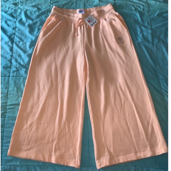 Peach Reebok Crop Pants - Picture 1 of 1